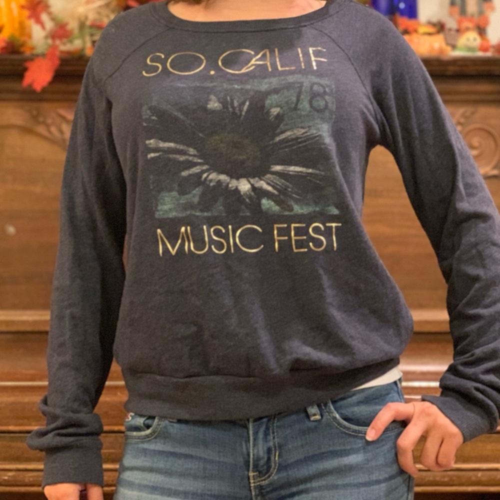 Grey blue Hollister sweater